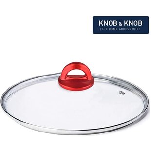 Random Color Hemoton Universal Lid for Pots Pans and Skillets Replacement Cookware Frying Pan Cover Round Pot Lid 13-Inch