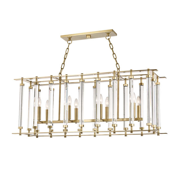 Mercer41 Herrick 8 Light Candle Style Rectangle Square Chandelier Wayfair