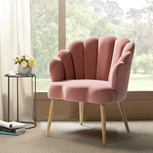 blush pink oyster chair