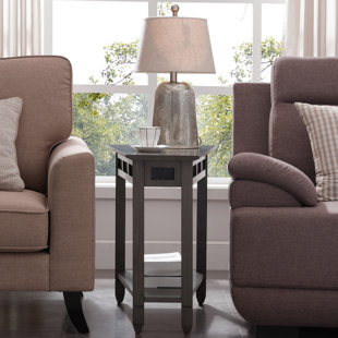 Girardville Slate Recliner End Table