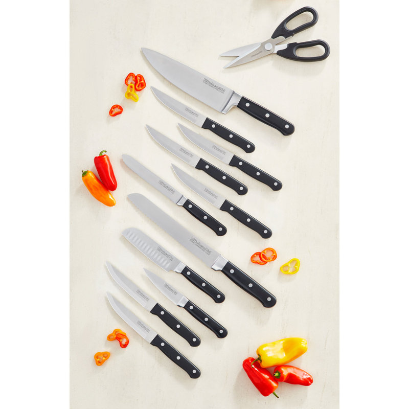 Kitchenaid Classic Forged 14 Piece Triple Rivet Knife Set Reviews Wayfair