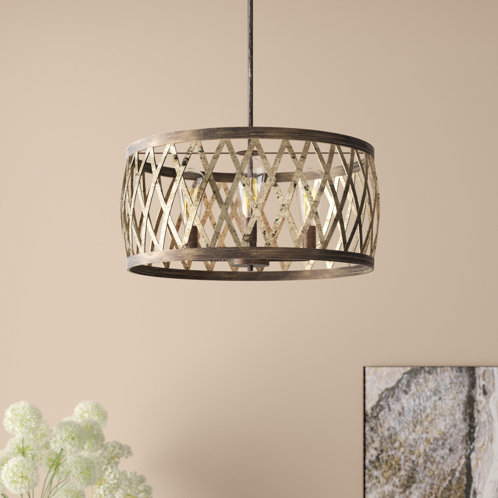 Arellano 4 Light Unique Statement Drum Chandelier Reviews Joss Main