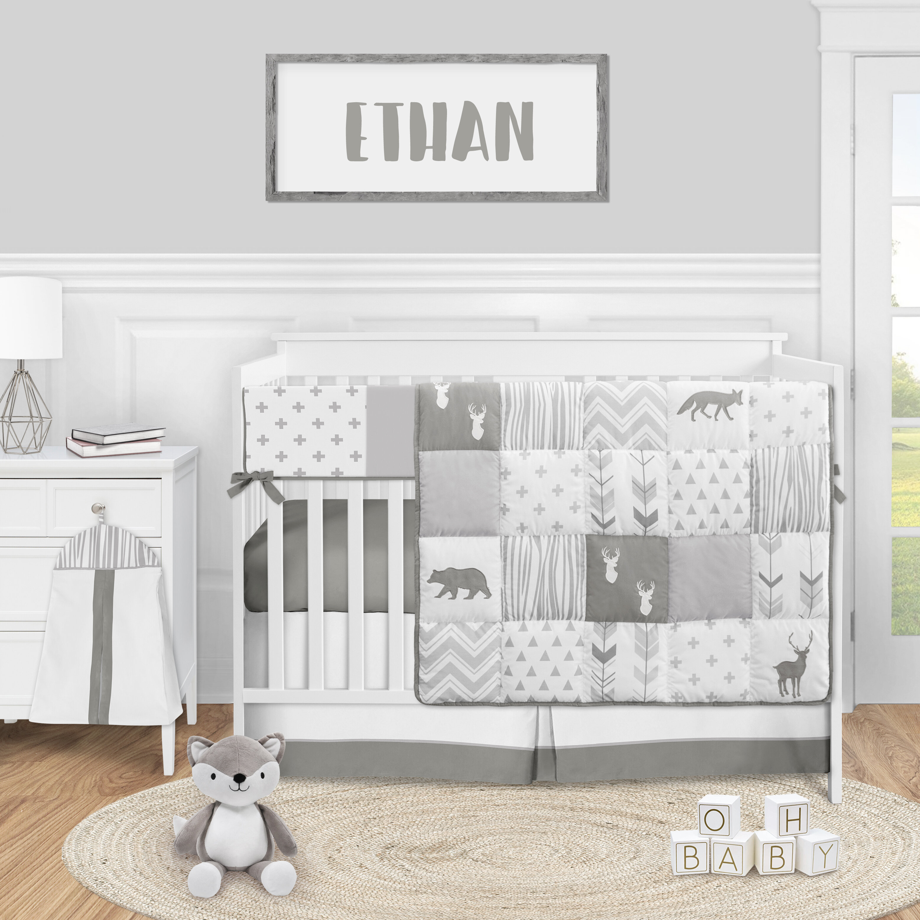 woodsy crib bedding