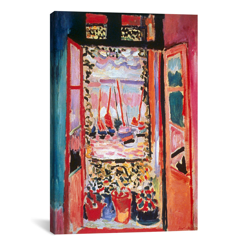 World Menagerie Leinwandbild Offenes Fenster, Collioure