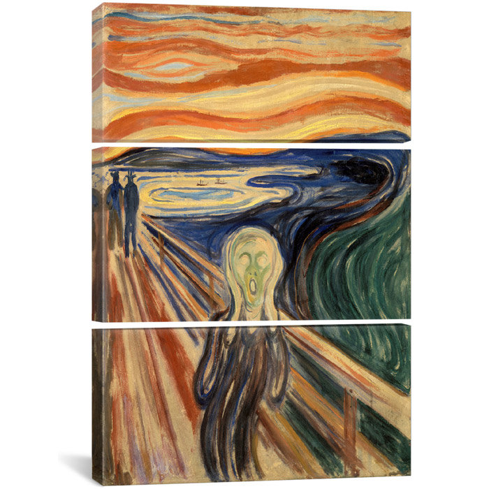 Icanvas The Scream By Edvard Munch Print Multi Piece Image On