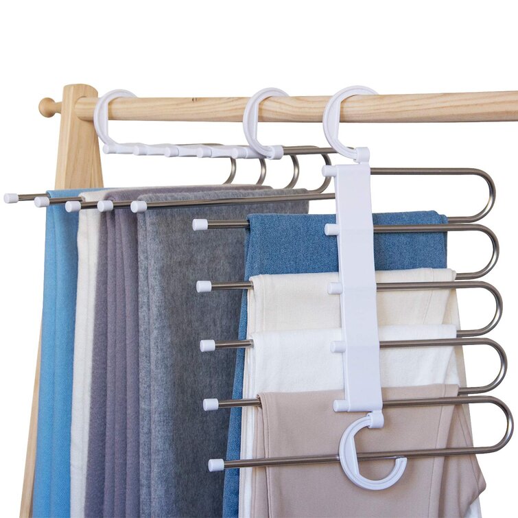 Pants Hangers Space Saving  Multi-function Pants Rack for Closet Pants Organizer 