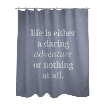 East Urban Home Multicolor Background Change Your Life Quote Shower Curtain Set Wayfair