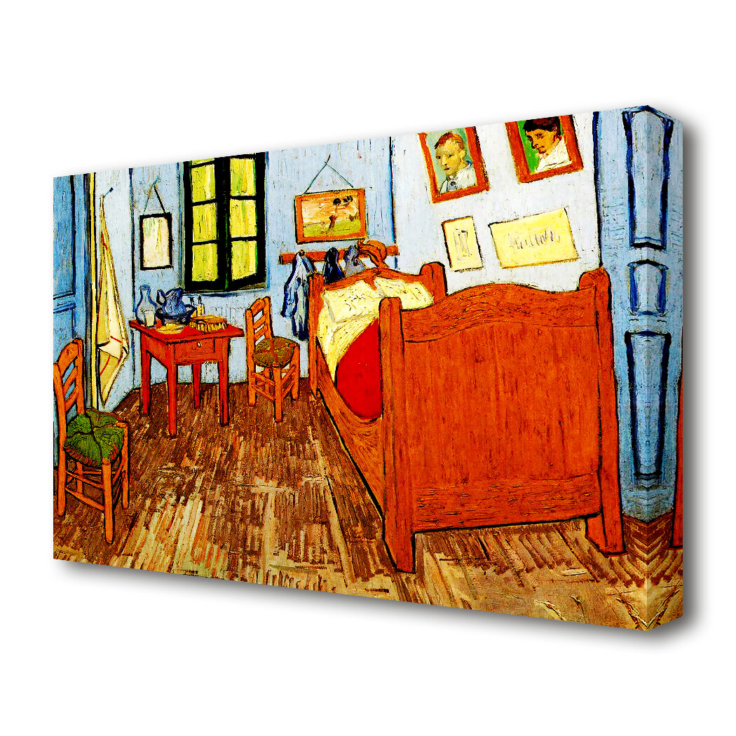 His Bedroom 4 By Vincent Van Gogh Oil Painting Print On Wrapped Canvas