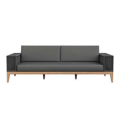 92" Wide Outdoor Patio Sofa with Cushions
