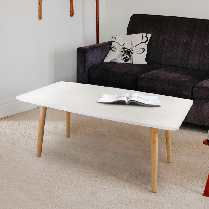 Brucknell Mid Century Style Wooden Coffee Table