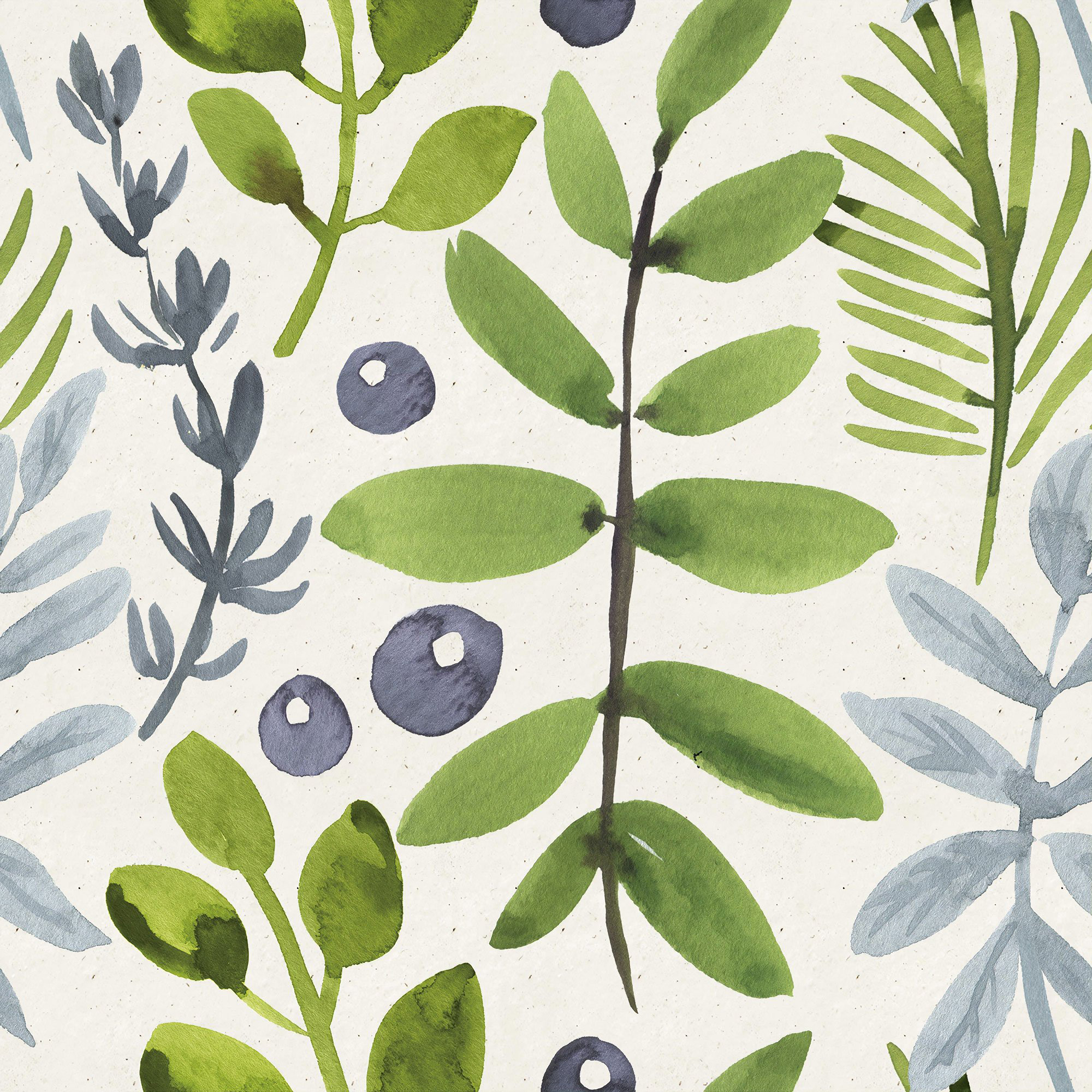 Peel-and-Stick Removable Wallpaper Botanical Floral Flower Leaves Berries Garden Peel-and-Stick Removable Wallpaper Botanical Floral Flower Leaves Berries Garden