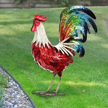 Design Toscano Rooster's Perch Sitting Chicken Statue 