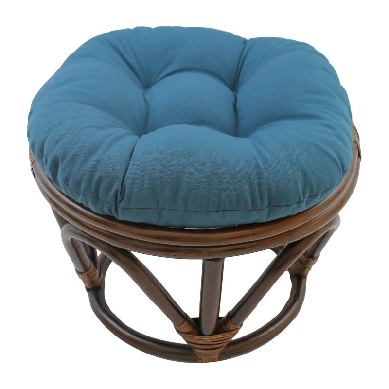 World Menagerie Papasan Round Ottoman Cushion & Reviews Wayfair.ca