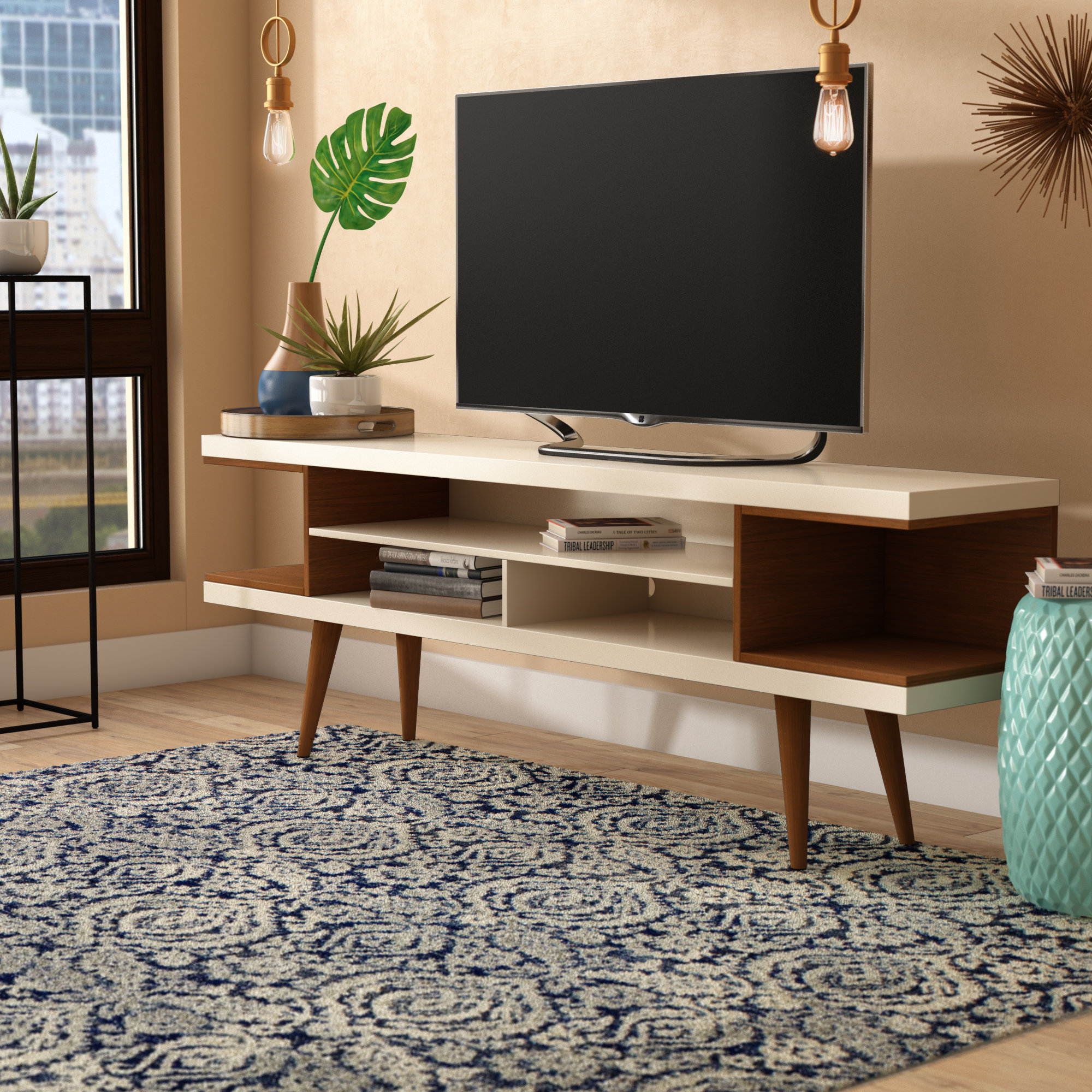 George Oliver Lemington Tv Stand For Tvs Up To 71 Reviews Wayfair