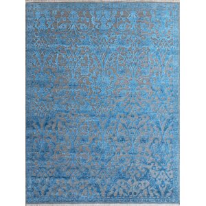 Chipping Campden Hand-Tufted Blue Area Rug