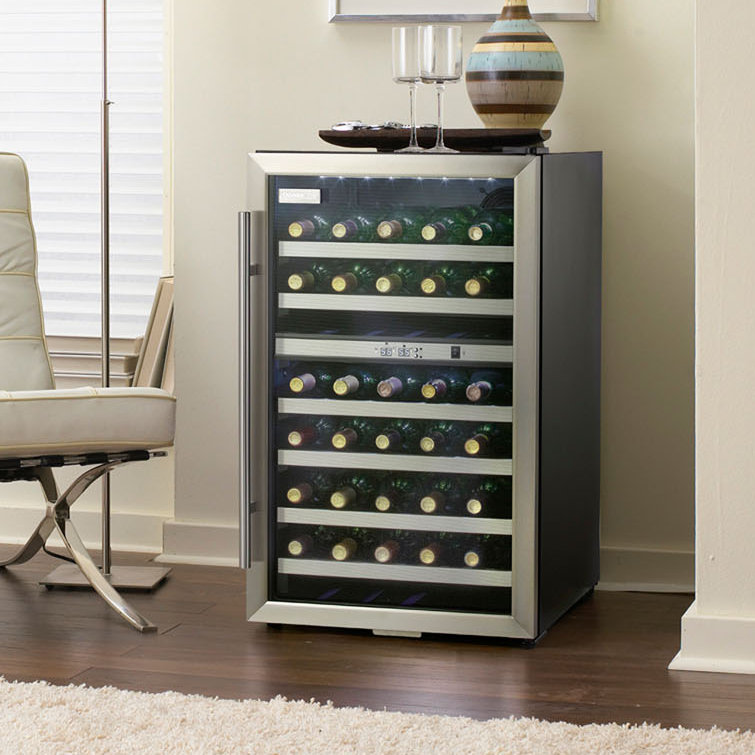 Danby 38 Bottle Dual Zone Freestanding Wine Refrigerator Reviews Wayfair