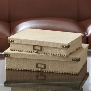 Ravenna Document Boxes (Set of 2)