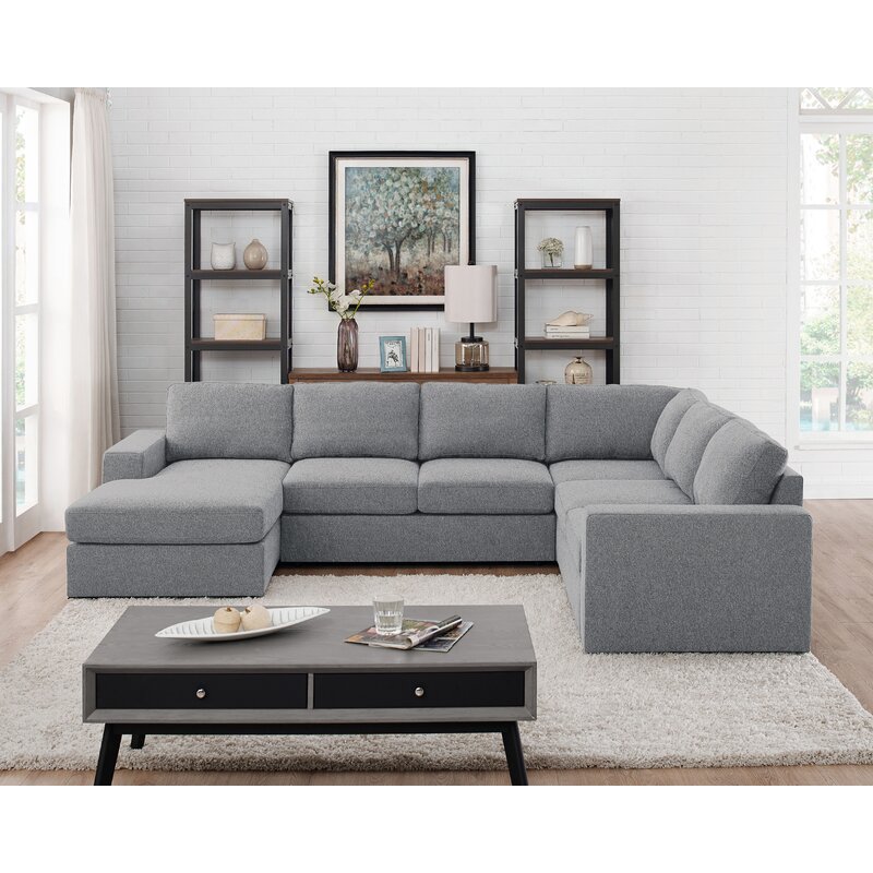 Ivy Bronx Cheryle Reversible Modular Sectional & Reviews | Wayfair