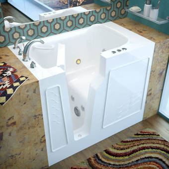 Therapeutic Tubs Aspen 60 X 32 Walk In Whirlpool Bathtub Wayfair