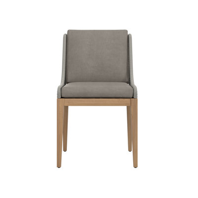Sorrento Metal Patio Dining Side Chair with Cushion