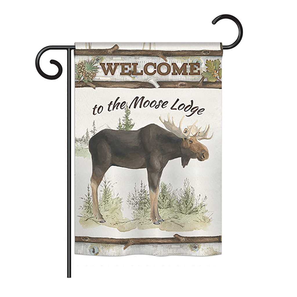 The Moose Lodge Nature Everyday Wildlife Impressions 2 Sided Polyester 1 X 6 Garden Flag The Moose Lodge Nature Everyday Wildlife Impressions 2 Sided Polyester 1 X 6 Garden Flag