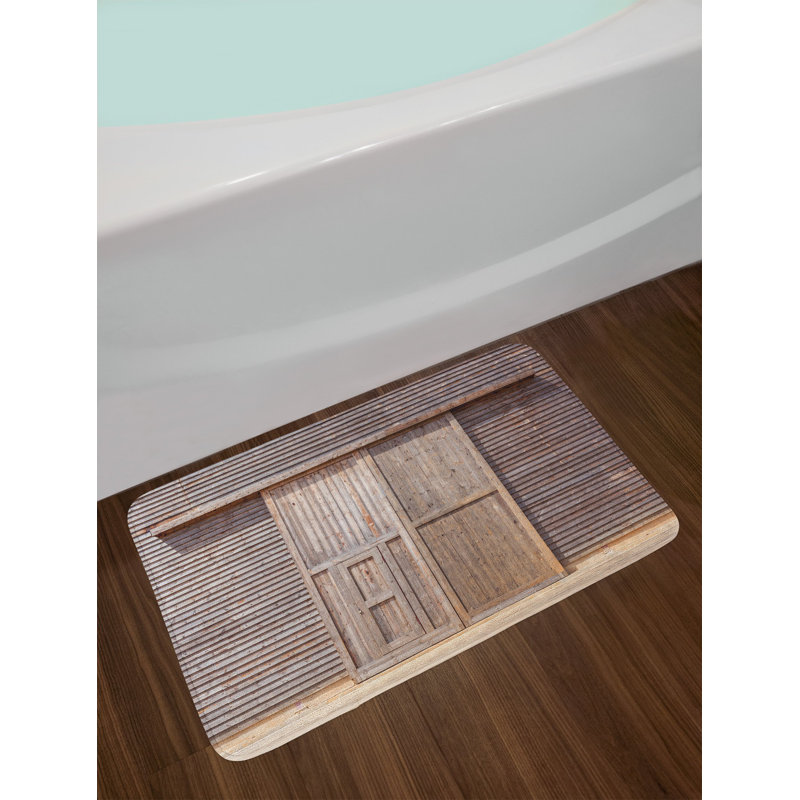 East Urban Home Old Wooden Bath Rug Wayfair Old Wooden Bath Rug