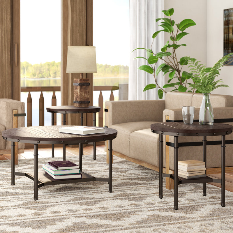 Loon Peak Blake 3 Piece Coffee Table Set & Reviews | Wayfair Loon Peak Blake 3 Piece Coffee Table Set & Reviews | Wayfair