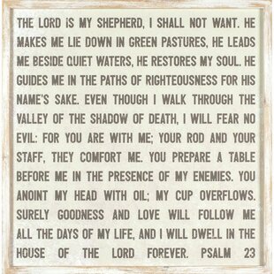 Psalm 23 Cross Wayfair