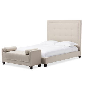 Baxton Studio Upholstered Panel Bed by Wholesale Interiors
