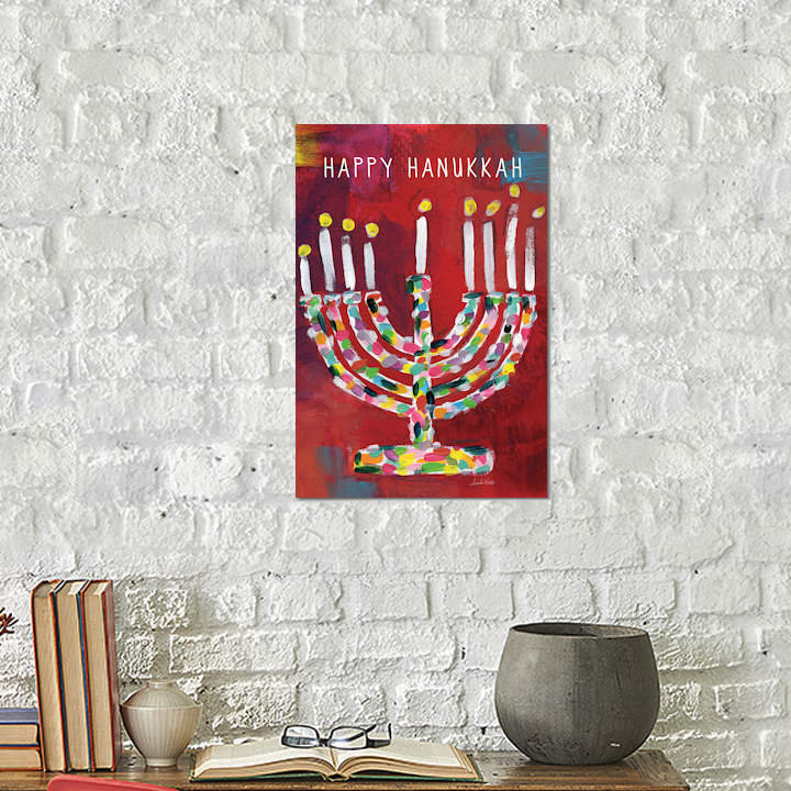 East Urban Home Hanukkah Menorah I Graphic Art Print On Canvas Wayfair