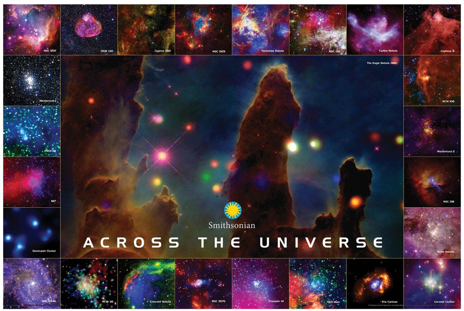 Buy Art For Less Across The Universe Smithsonian Astrophysical Observatory Educational Chart