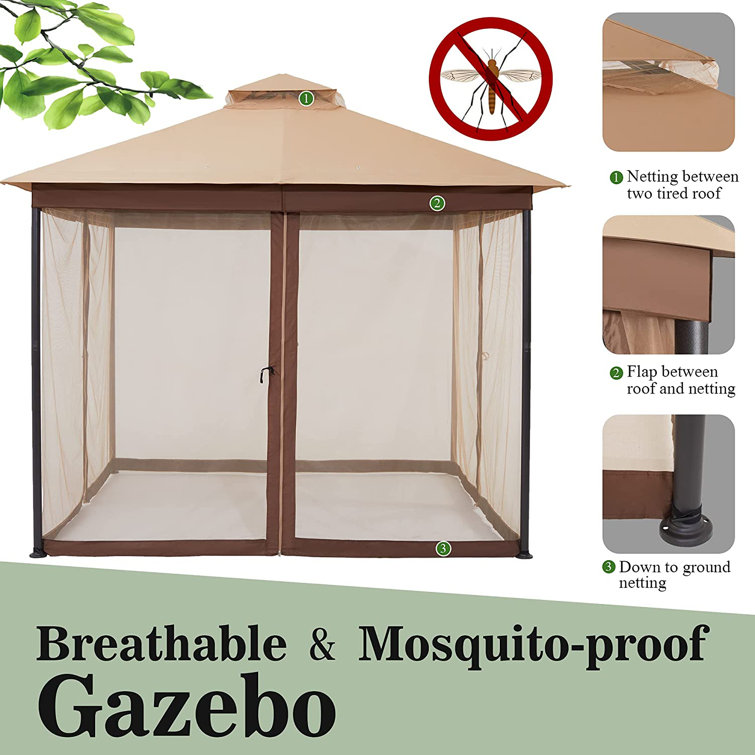 Sunjoy Accessory Replament Mosquito Netting  for Gazebo Item D-GZ076PST-D D-GZ076PST-D-MN