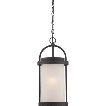 Ivy Bronx Feder 1 Bulb 17 88 H Integrated Led Outdoor Hanging Lantern Reviews Wayfair
