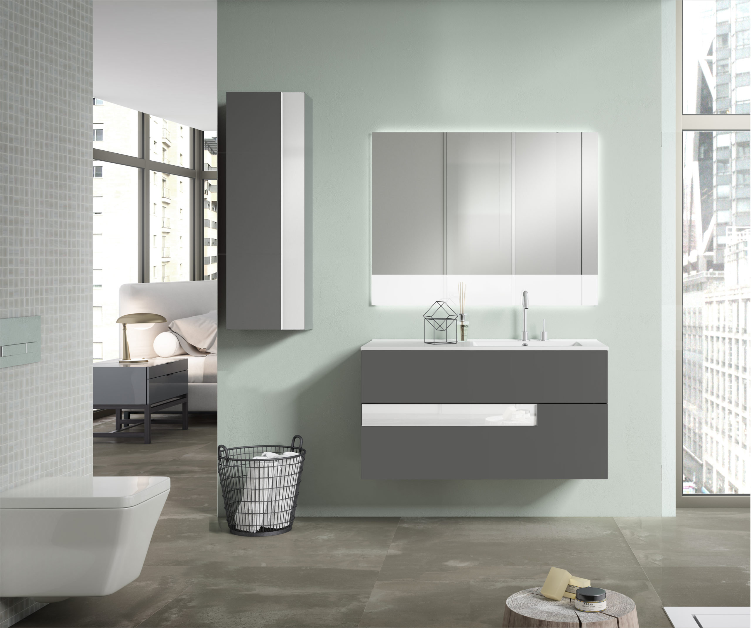 Wrought Studio Anelka 48'' Single Bathroom Vanity with Ceramic Vanity