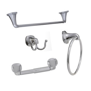 Belding 4 Piece Wall Mounted Bathroom Hardware set