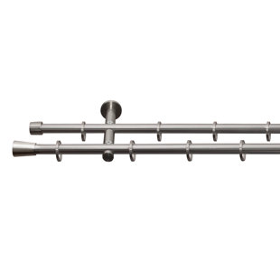 Double Pole Curtain Poles You Ll Love Wayfair Co Uk