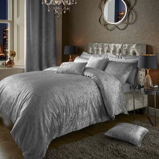 Grey Velvet Duvet Cover Wayfair Co Uk