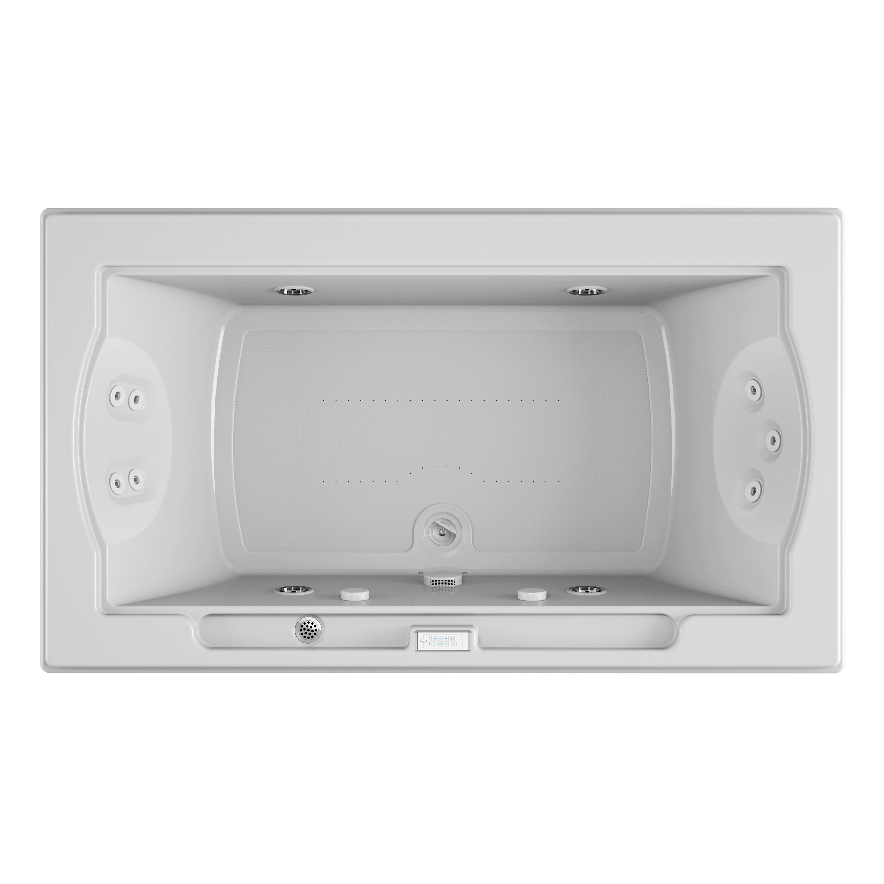 JACUZZI® Fuzion® 72" x 42" Drop in/Undermount Soaking Acrylic Bathtub