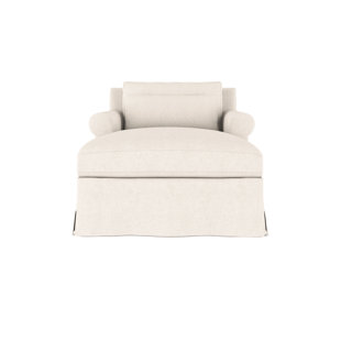 Autberry Vintage Leather Chaise Lounge by Canora Grey
