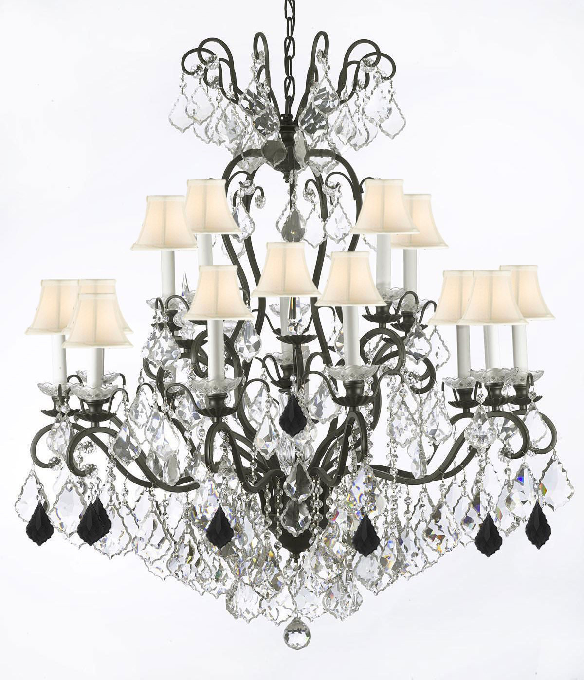 Astoria Grand Maclean 16 Light Shaded Empire Chandelier With Crystal Accents Accents Wayfair