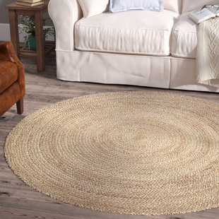 4 Ft Round Jute Rug Wayfair Fleuristes Jute Hand Woven Natural Area Rug