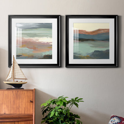 Ocean Bluffs - 2 Piece Picture Frame Painting Set