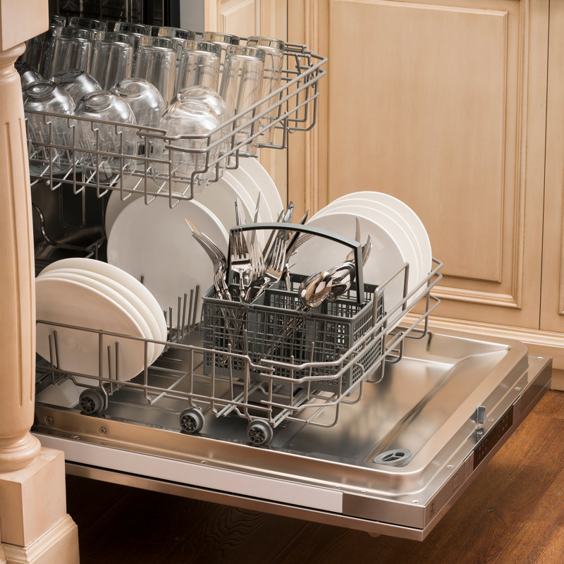 Zline Kitchen And Bath Colorful Series 18 40 Dba Built In Fully Integrated Dishwasher Reviews Wayfair