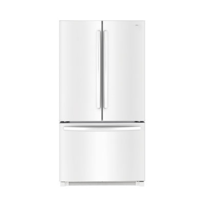 Bottom Mount 26 cu ft French Door Refrigerator Daewoo Finish White