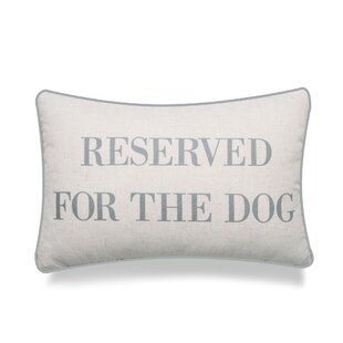 Dog Lovers filled cushion 'reserved for the dog paws off' great gift