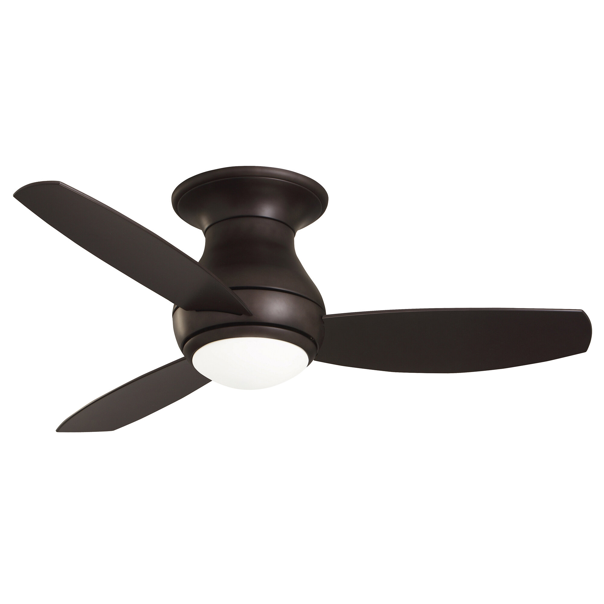 Luminance Brands 3 Blade Outdoor Led Flush Mount Ceiling Fan With Remote Control And Light Kit Included Reviews Wayfair