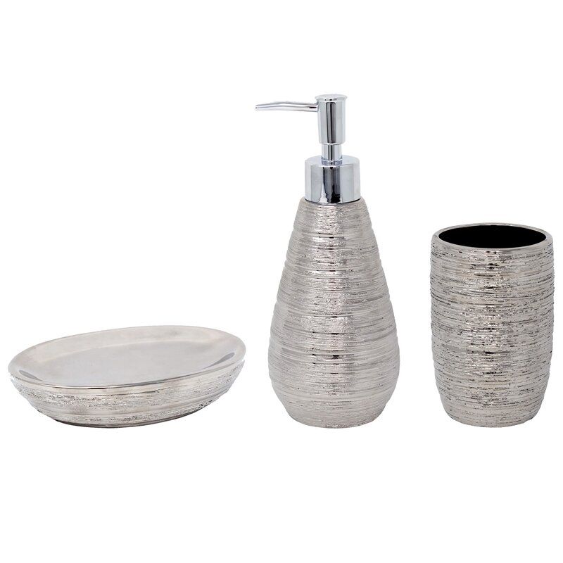 Croscill Darian 3 Piece Bathroom Accessory Set Reviews Wayfair