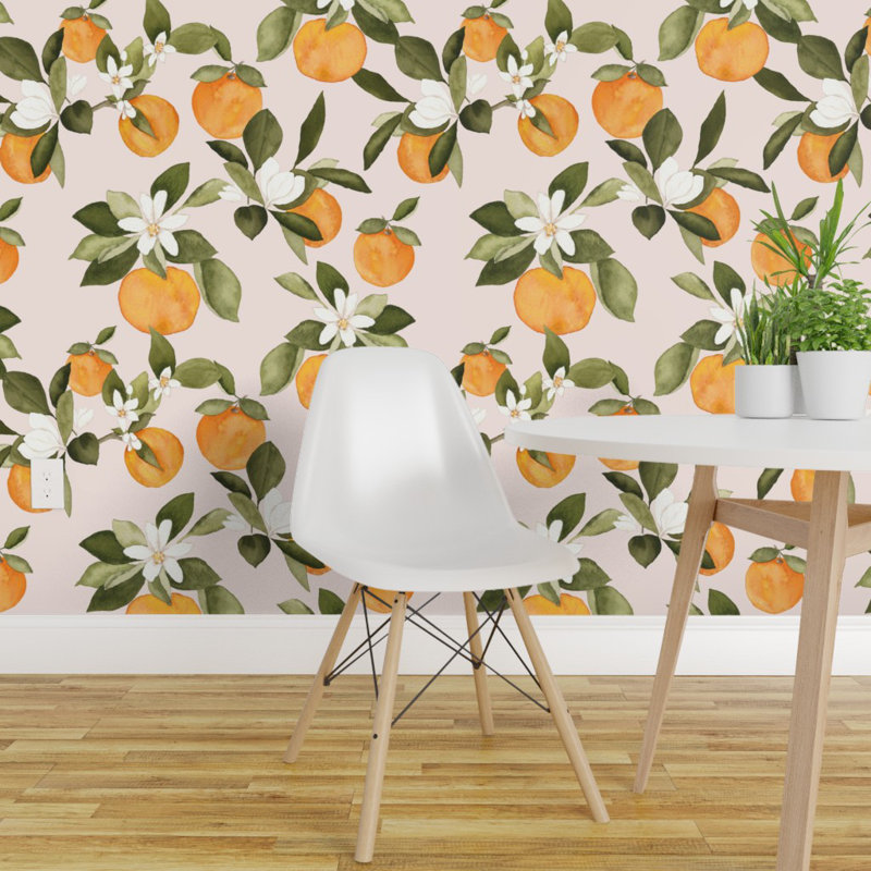 Gracie Oaks Lueck Botanical Removable Peel And Stick Wallpaper