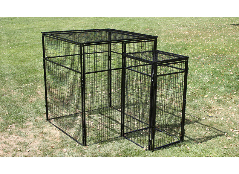 double door dog kennel panel