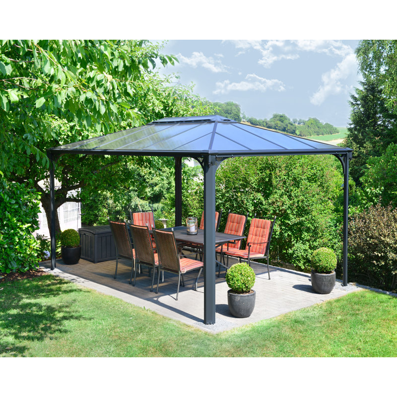 Palram Martinque 10 Ft W X 14 Ft D Aluminum Patio Gazebo